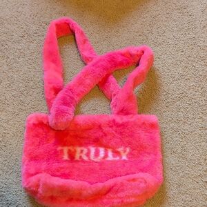 TRULY Vibrant Pink Furry Bag